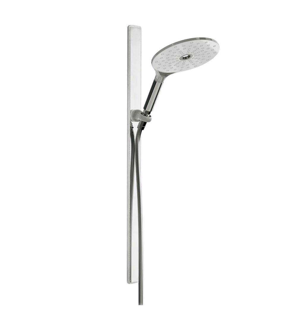 Flexible Magnetic Shower Riser with Adjustable Shower Head - Paini 50CR129B0MA Chrome Steel Shower Arm for Bathroom & Spa Relaxation