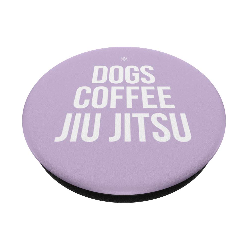 Dog Jiu-Jitsu Lavender Design PopSocket - Phone Grip & Stand for BJJ & Dog Lovers | Perfect for Martial Arts Training, Coffee Shops & Pet Owners