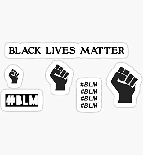 Black Lives Matter Stickers Pack of 2-3 Inch - Decorative Vinyl Stickers for Scrapbooking, Phone Cases, Laptops & Water Bottles - Perfect for DIY Crafts, Journaling & Personalizing Your Belongings