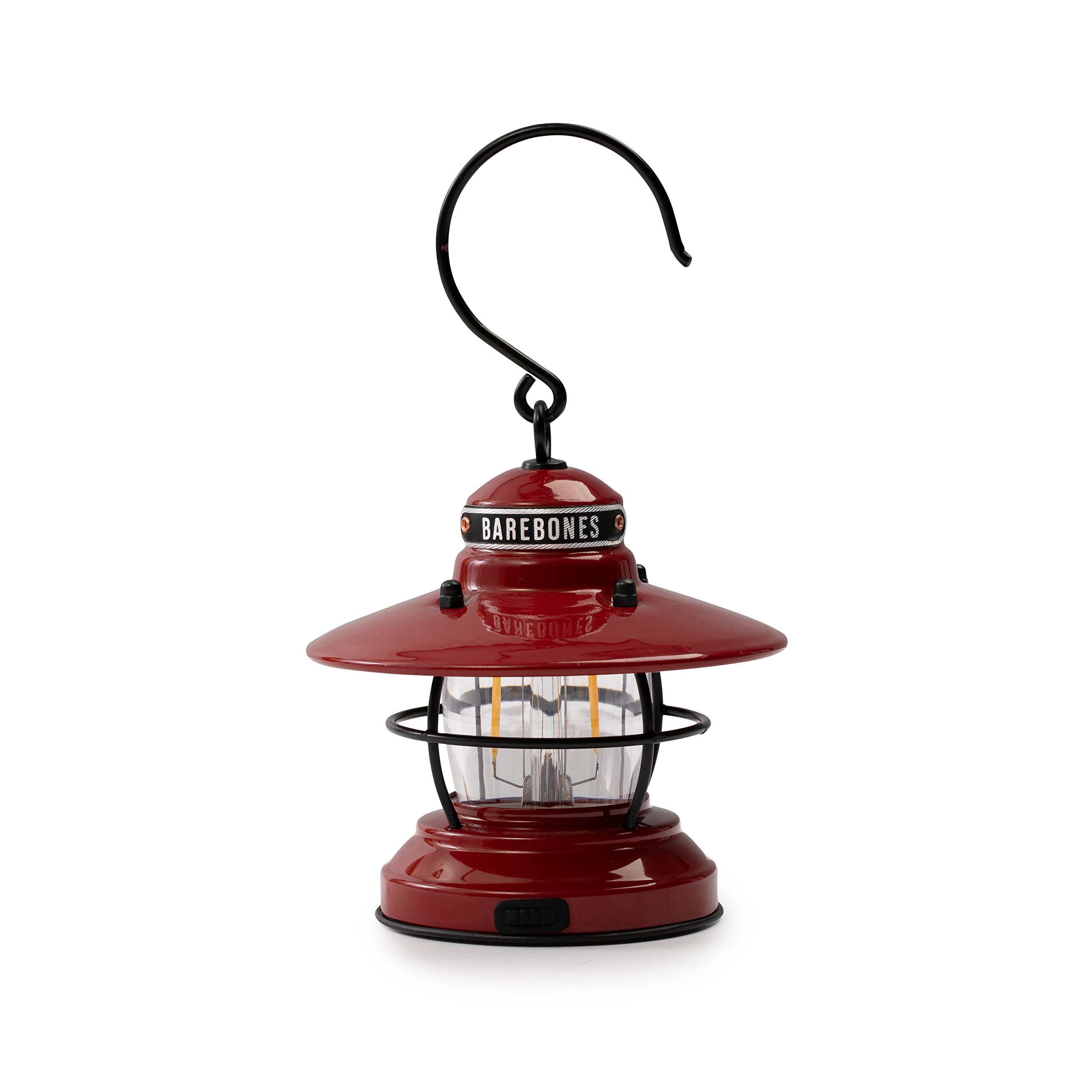 Barebones Edison Mini Lantern - Vintage Adjustable Camping Light - Small Outdoor Lantern for Hiking, Backpacking, Emergency & Home Decor - Essential Camping Gear & Survival Equipment