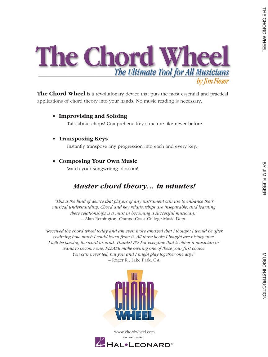 The Chord Wheel - Ultimate Music Theory Tool for Guitar, Piano & Songwriting | Perfect for Beginners & Professional Musicians | Practice, Compose & Master Chords Easily