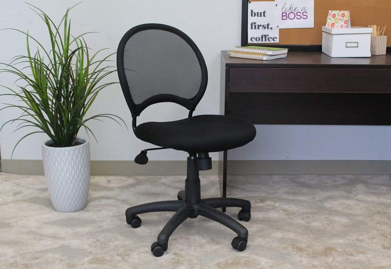 Ergonomic Boss Mesh Chair [B6215] - Breathable Office Chair with Lumbar Support for Home & Office Workspaces