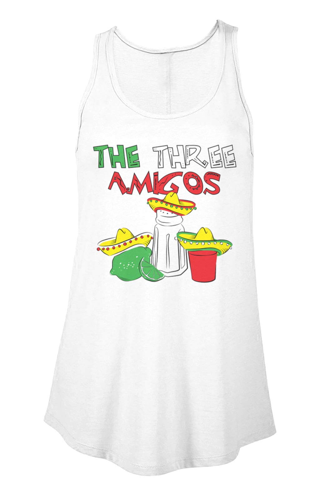 Women's Cinco De Mayo The Three Amigos Tequila Flowy Tank Top - Perfect for Mexican Fiesta, Summer Parties & Casual Wear