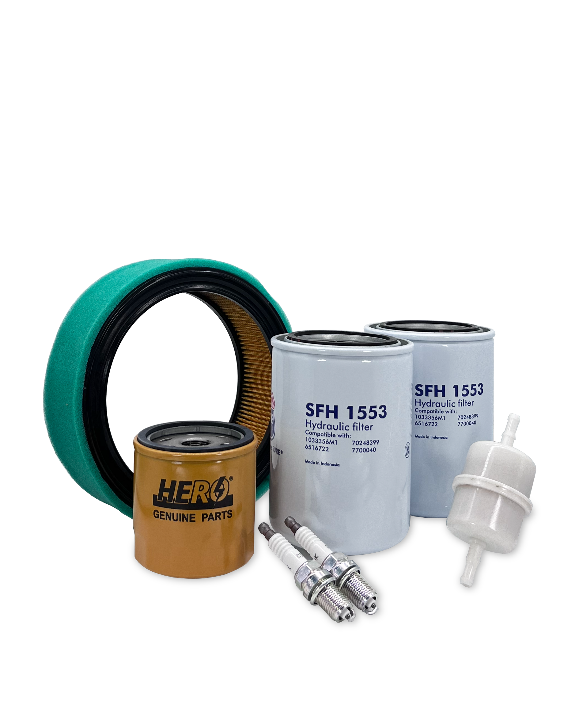 HERO® Maintenance Filter Kit for Toro 22306 Dingo TX 420 Compact Utility Loader - Air Oil Fuel Filters Replacement - Perfect for Landscaping Construction & Farm Equipment Maintenance