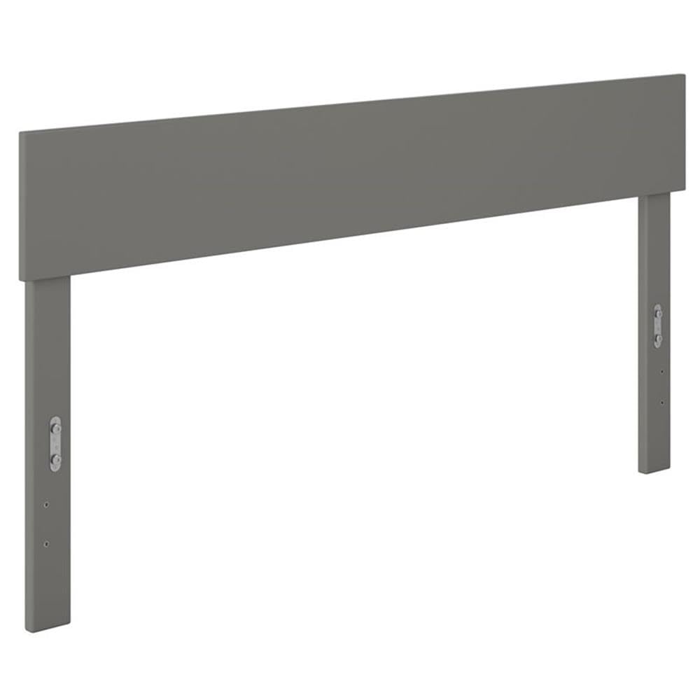 Modern Solid Wood Queen Size Headboard with Sleek Gray Veneer - Pemberly Row Bed Frame for Contemporary Bedroom Decor | Perfect for Master Bedrooms, Guest Rooms & Home Staging