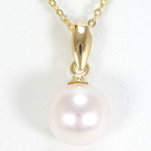 18K Yellow Gold Pearl Necklace for Women - Elegant Bridal Jewelry, Wedding Gift, Anniversary Present - Perfect for Formal Events & Special Occasions