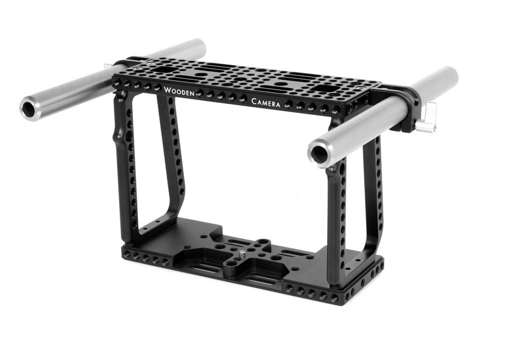 19mm Wooden Camera Cage Rod Clamp - Durable DSLR Rig Accessory for Filmmaking & Photography