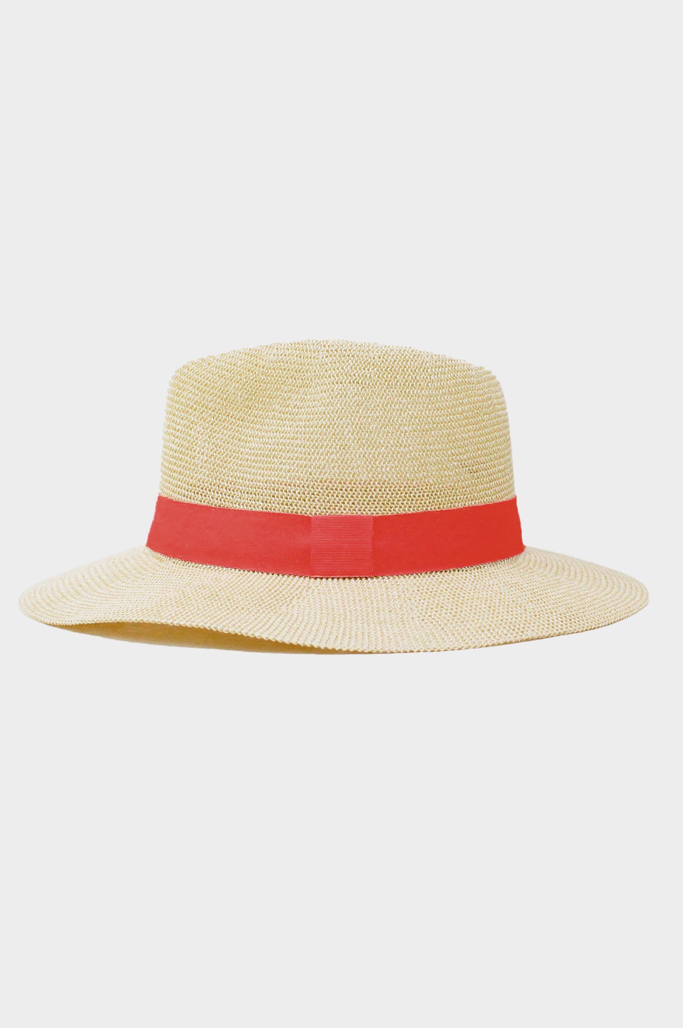 Stylish Red Panama Hat for Men & Women - Breathable Summer Sun Hat for Beach, Travel, and Outdoor Activities