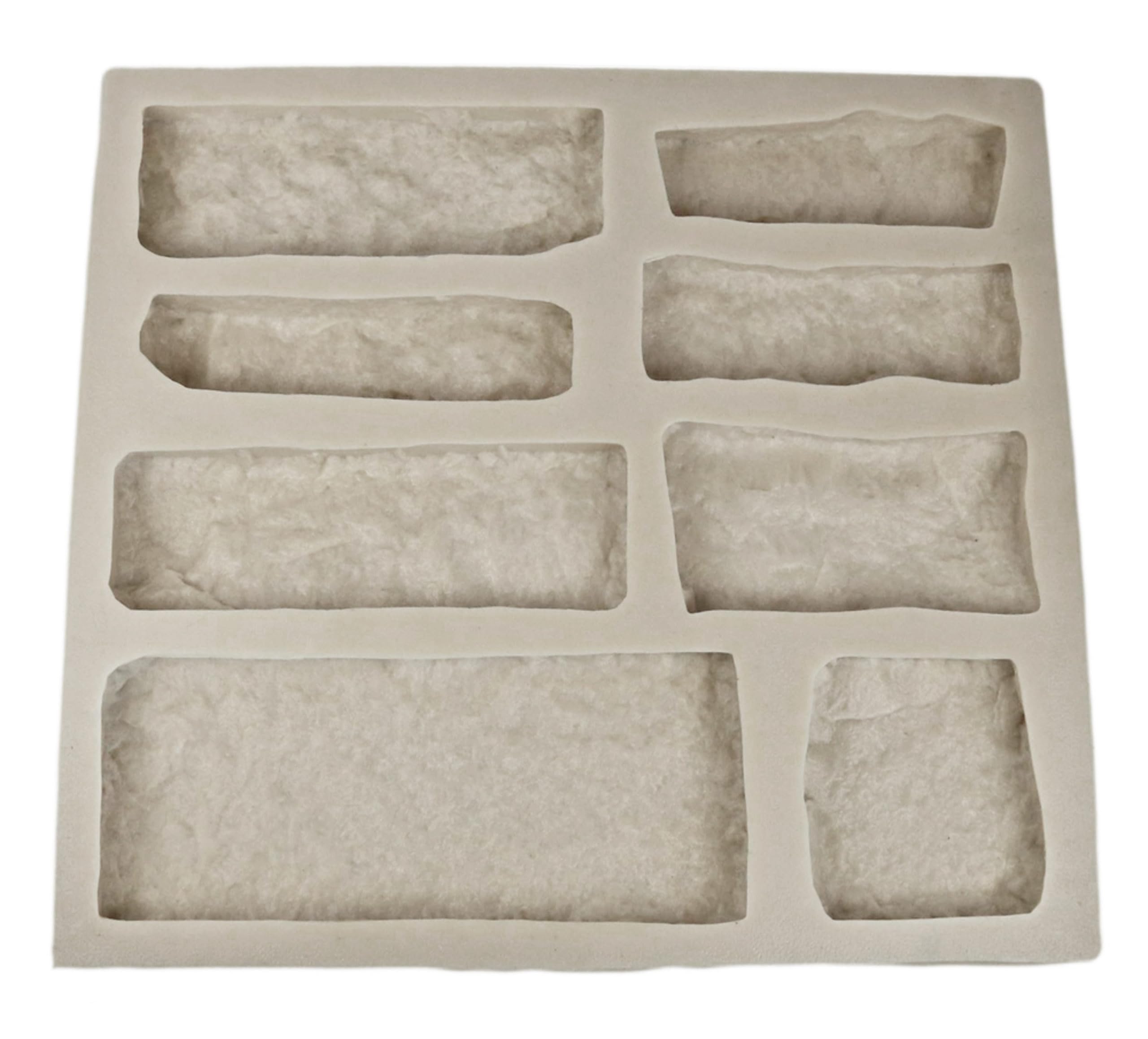 Veneer Stone Rubber Mold for Concrete or Plaster - Limestone Flats (22.75x20.5) | Eco-Friendly Recycled Material | Perfect for DIY Home Decor & Landscaping Projects