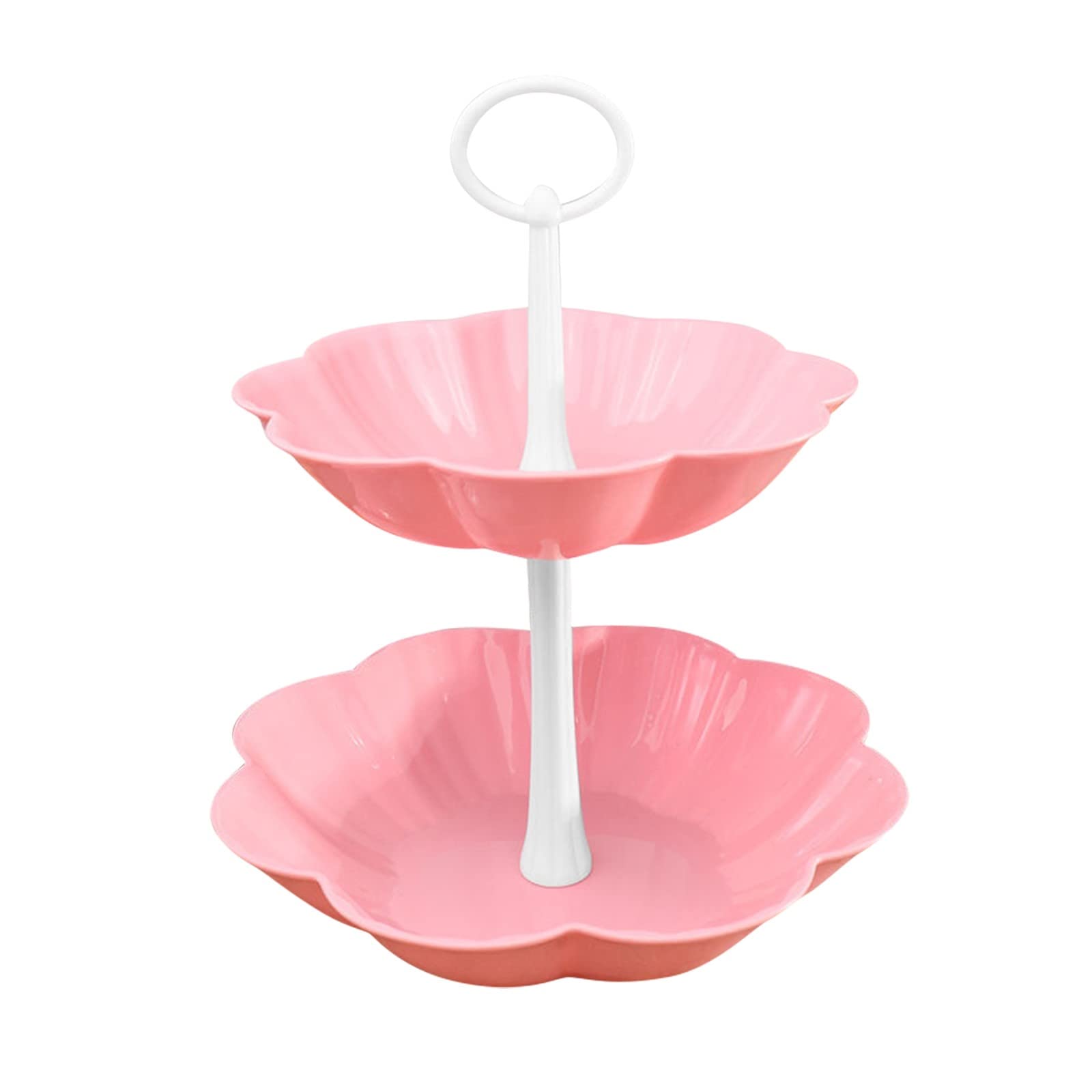 European Style Double Layer Wooden Fruit Tray - Multifunctional Cake Stand, Bird Feeder & Banana Hanger for Kitchen Counter | Perfect for Fruit Display, Dessert Serving, and Home Decor
