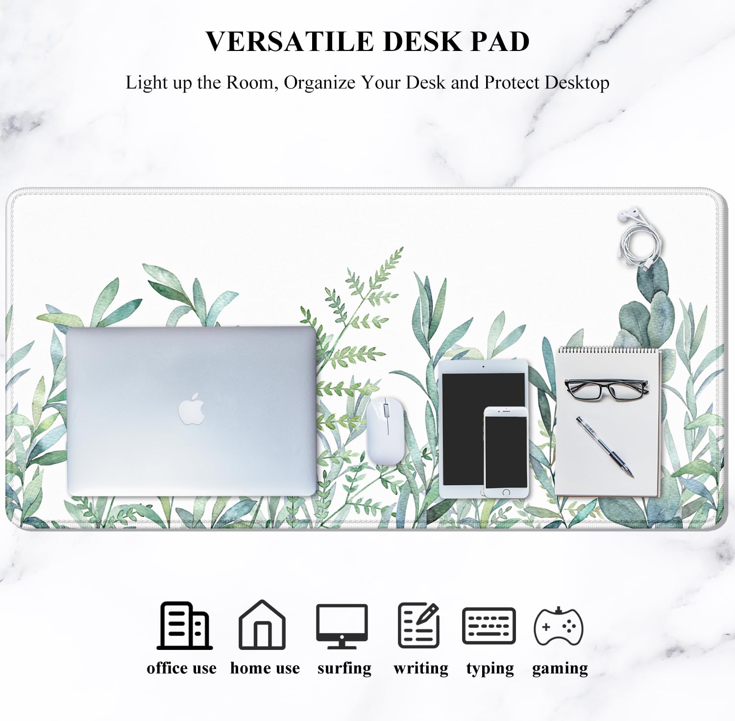 Auhoahsil XXL Gaming Mouse Pad - Extra Large Desk Mat for Computer & Laptop (31.5