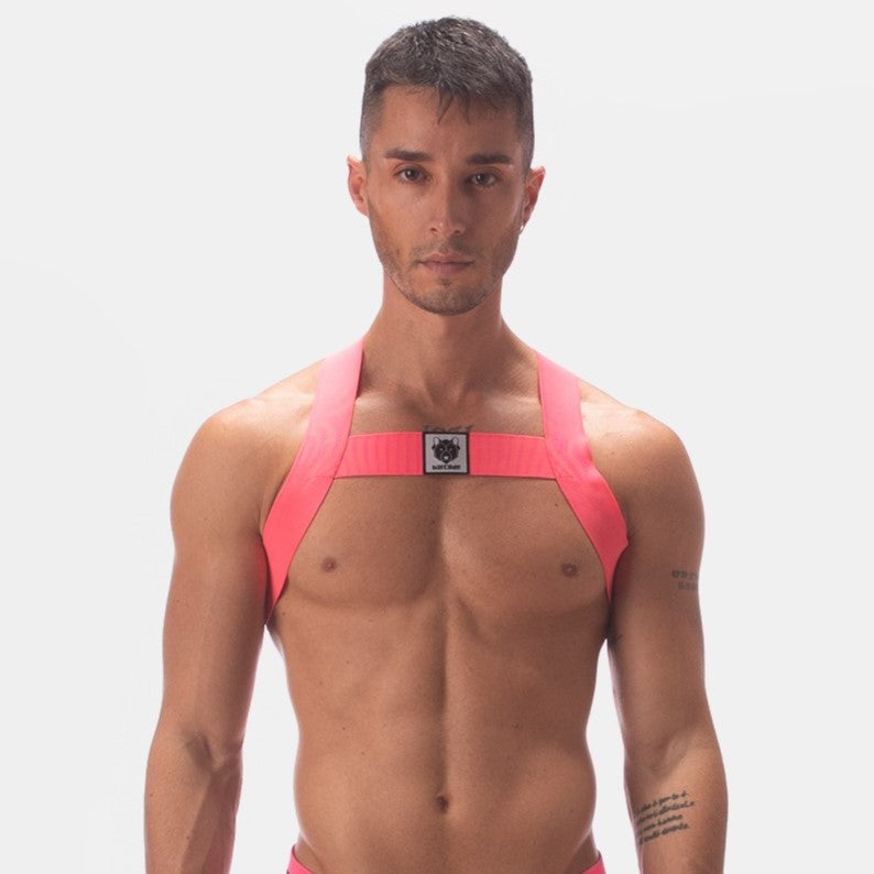 Barcode Berlin Leonsh Dog Harness in Neon Pink - Reflective, Adjustable Pet Vest for Small to Medium Dogs - Perfect for Night Walks, Jogging & Outdoor Adventures