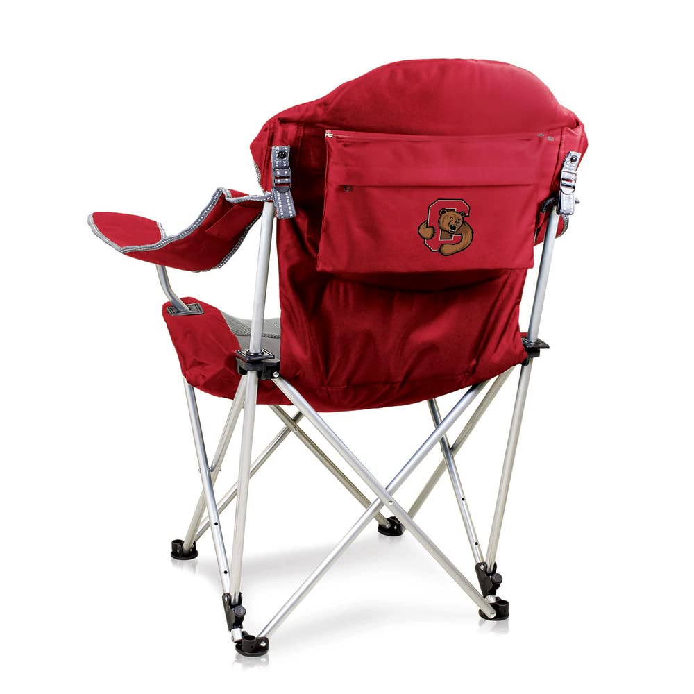 PICNIC TIME NCAA Arkansas Razorbacks Reclining Camp Chair - Portable Folding Beach Chair for Adults with Carry Bag - Perfect for Outdoor Sports, Camping, and Beach Relaxation