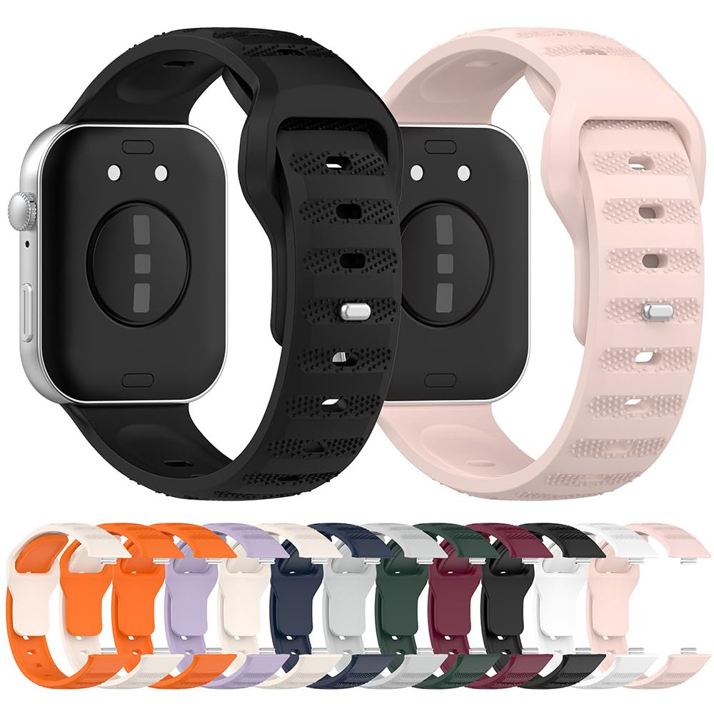 AISPORTS Silicone Replacement Band for Huawei Watch Fit 3 - Soft, Flexible & Breathable Watch Strap with Metal Buckle for Women & Men - Perfect for Sports, Workouts & Everyday Wear