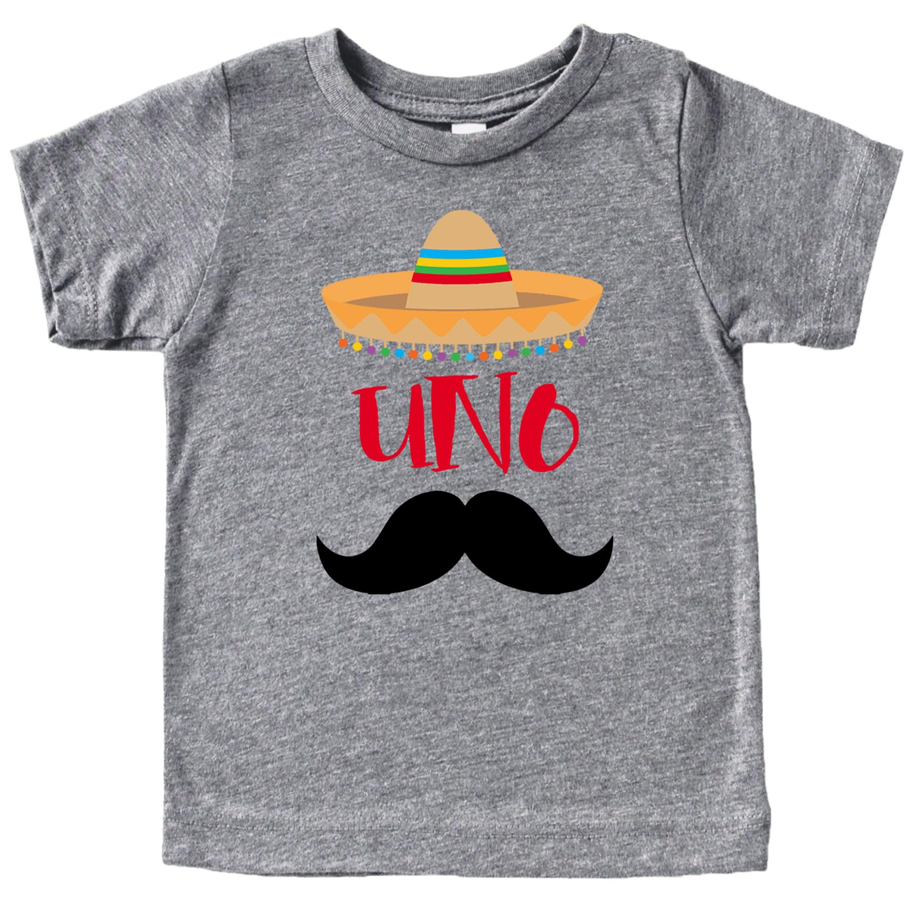 1st Birthday Outfit for Baby Boy - Fiesta Themed Uno Shirt with Sombrero & Mustache Design | Perfect for First Birthday Parties, Photo Shoots & Celebrations