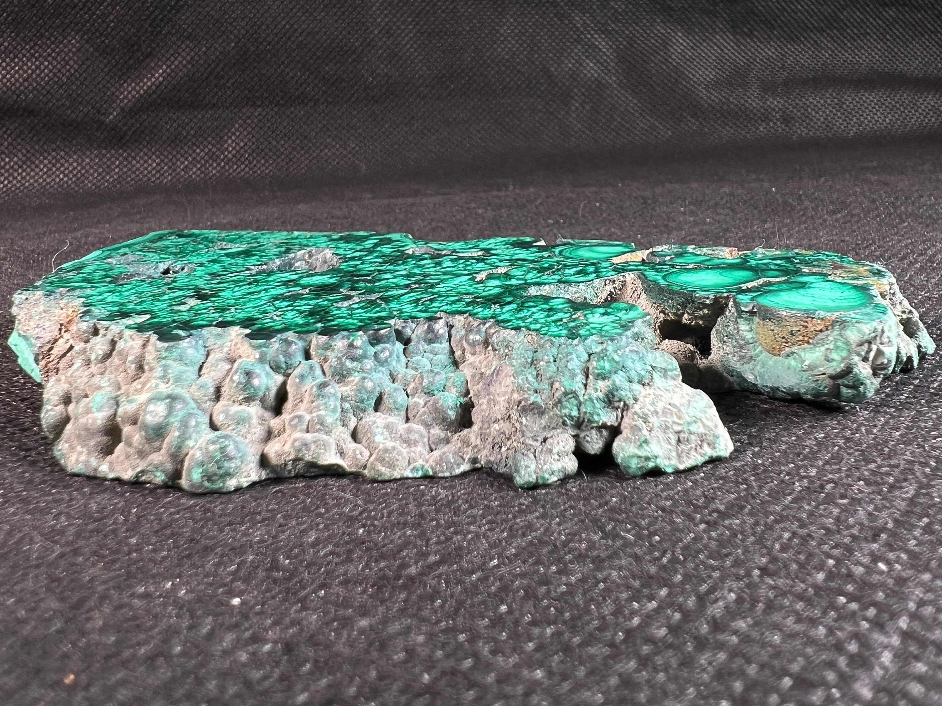 Natural Green Malachite Crystal Slab - Premium Stone for Jewelry Making, Unique Handcrafted Gift, Elegant Home Decor (50403) - Perfect for Meditation Spaces, Healing Crystals Collection & Luxury Interior Design