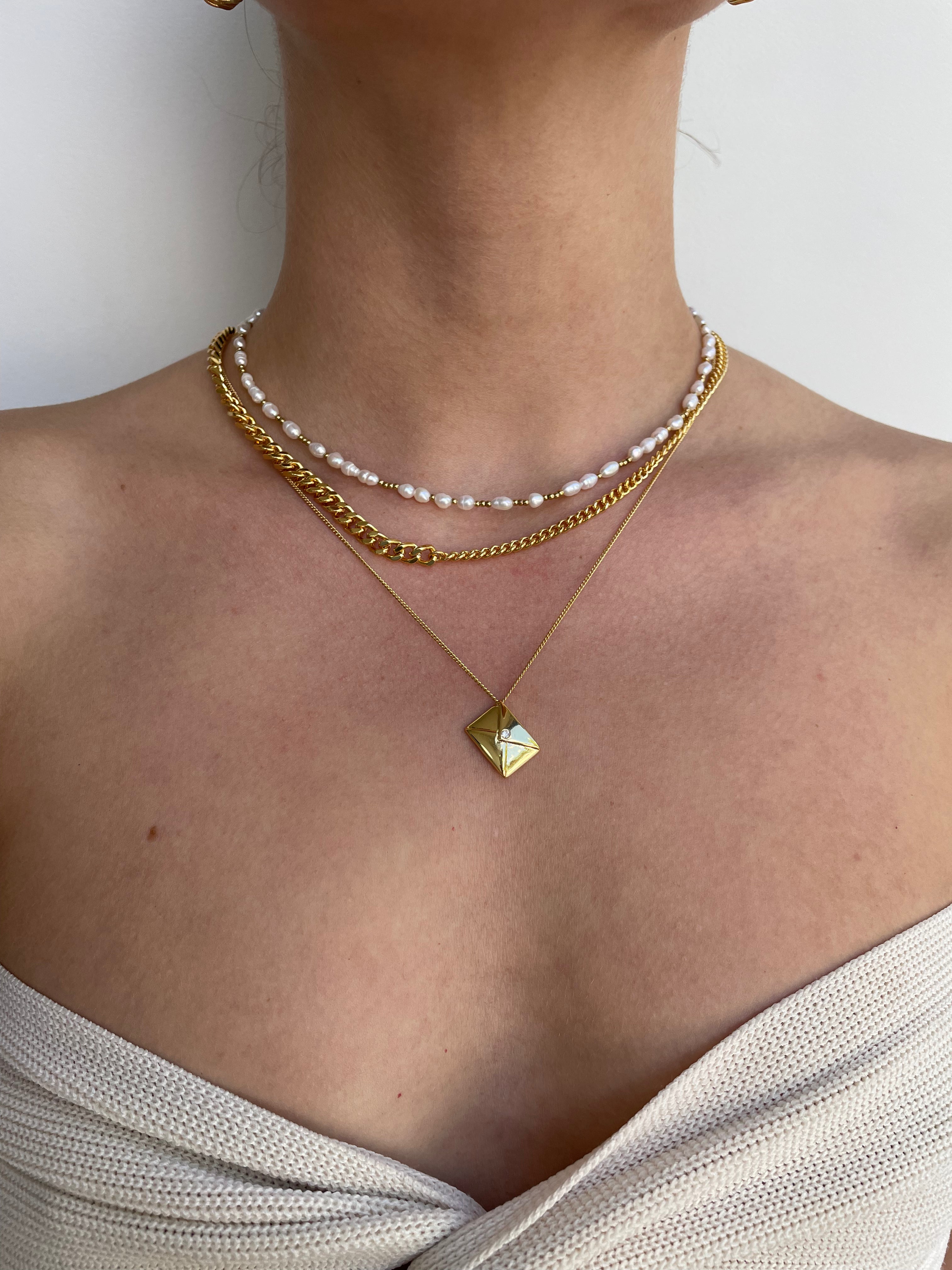 Billie Necklace for Women - Elegant Gold Plated Pendant Jewelry Gift for Her | Perfect for Valentine's Day, Anniversary & Special Occasions