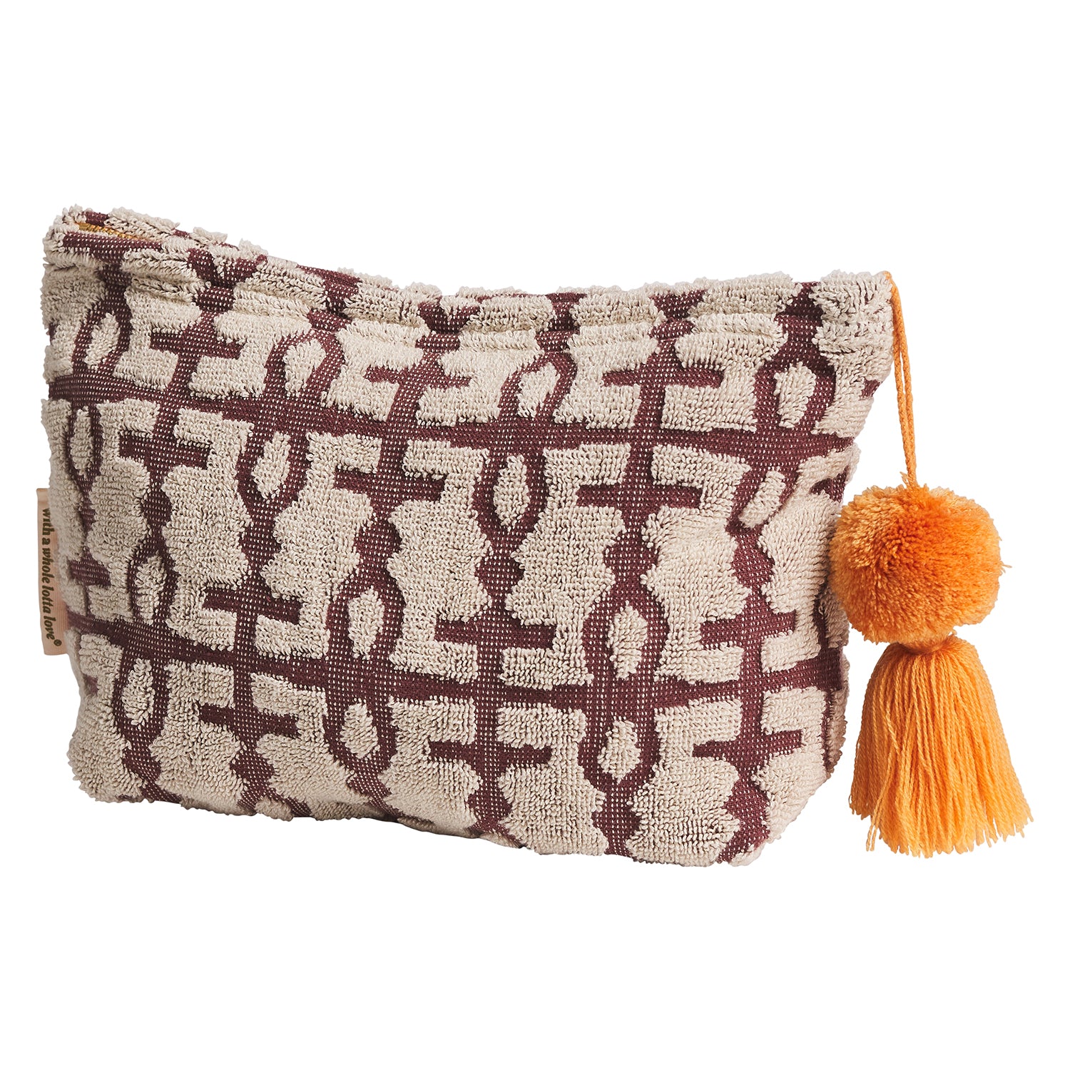 Amata Terry Pouch Clove - Soft & Stylish Makeup Bag for Travel, Gym & Daily Essentials | Perfect Cosmetic Organizer for Women & Men
