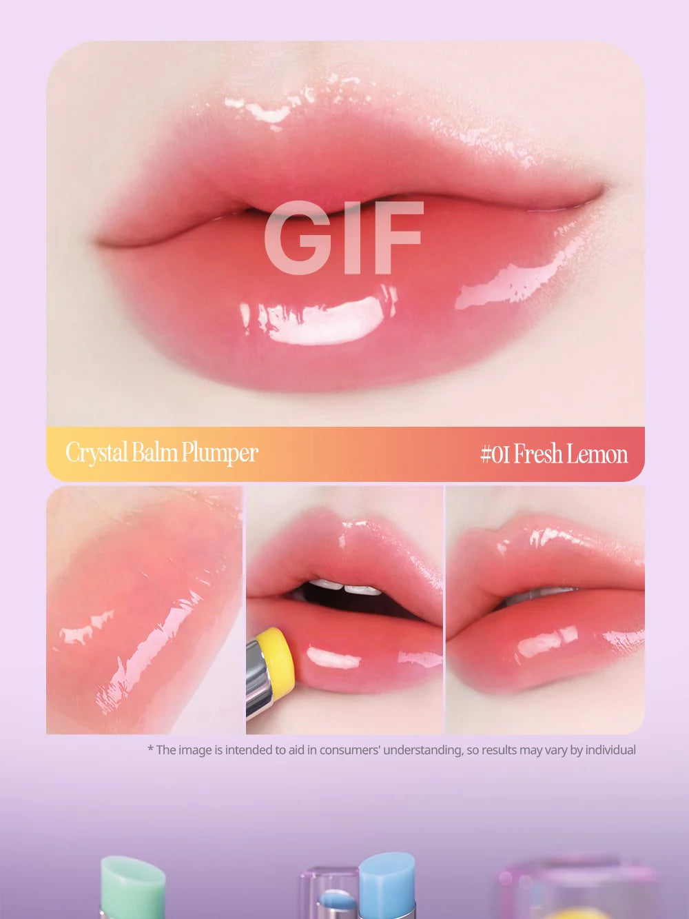 CLIO Crystal Balm Plumper 3.3g - Hydrating Lip Gloss with Plumping Effect, Vegan & Cruelty-Free - Perfect for Daily Moisture & Night Care