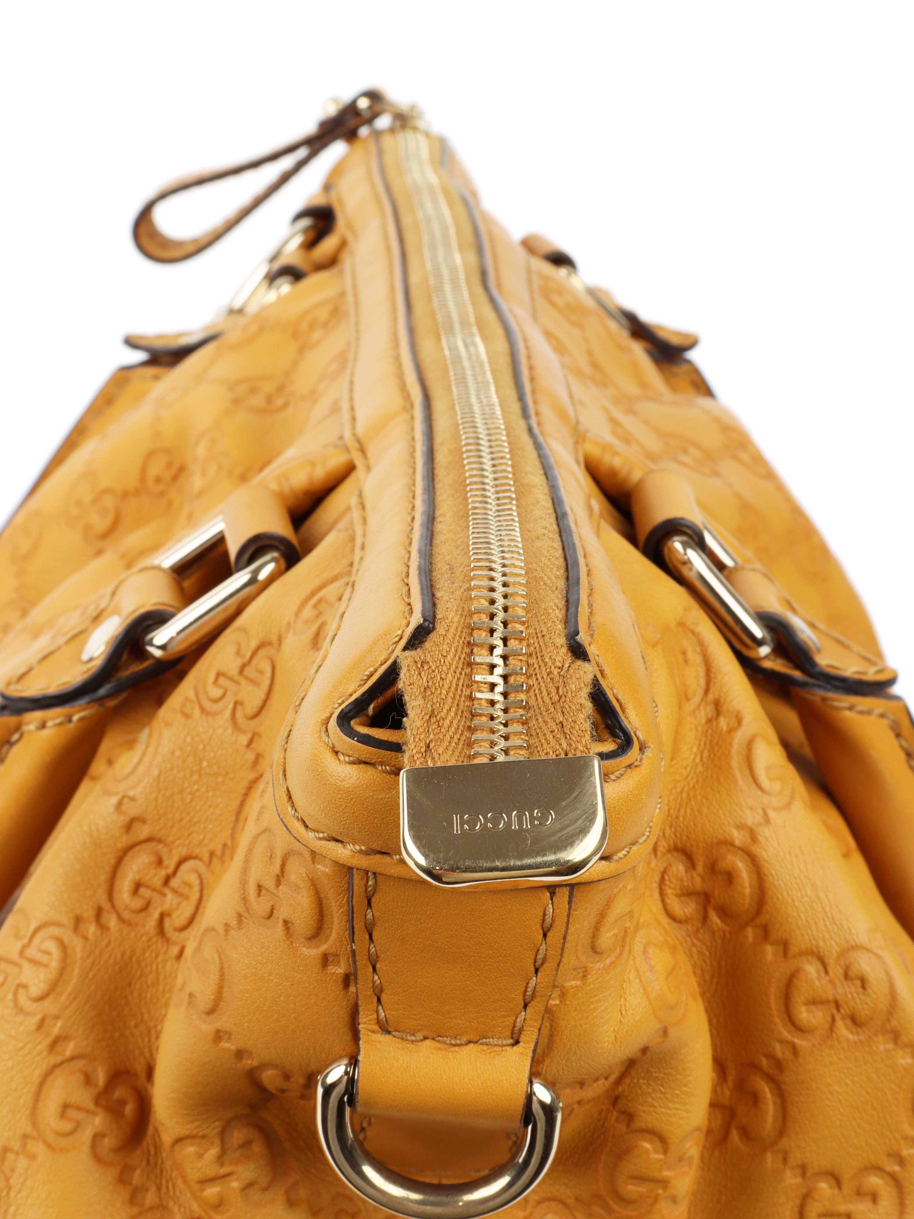 Gucci Mustard Boston Bag - Luxury Crossbody Handbag for Women, Fashionable Leather Shoulder Purse - Perfect for Work, Travel & Everyday Use