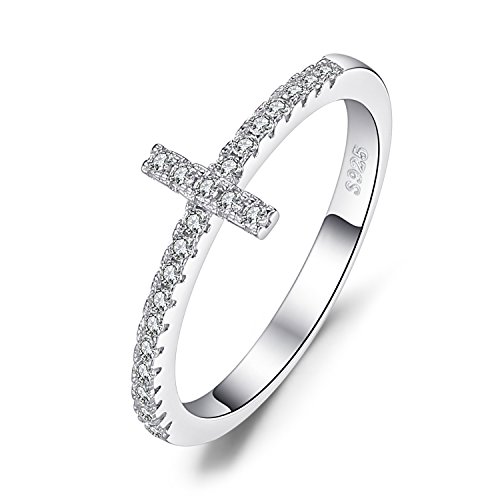 1-cross Wedding Rings Sterling Silver