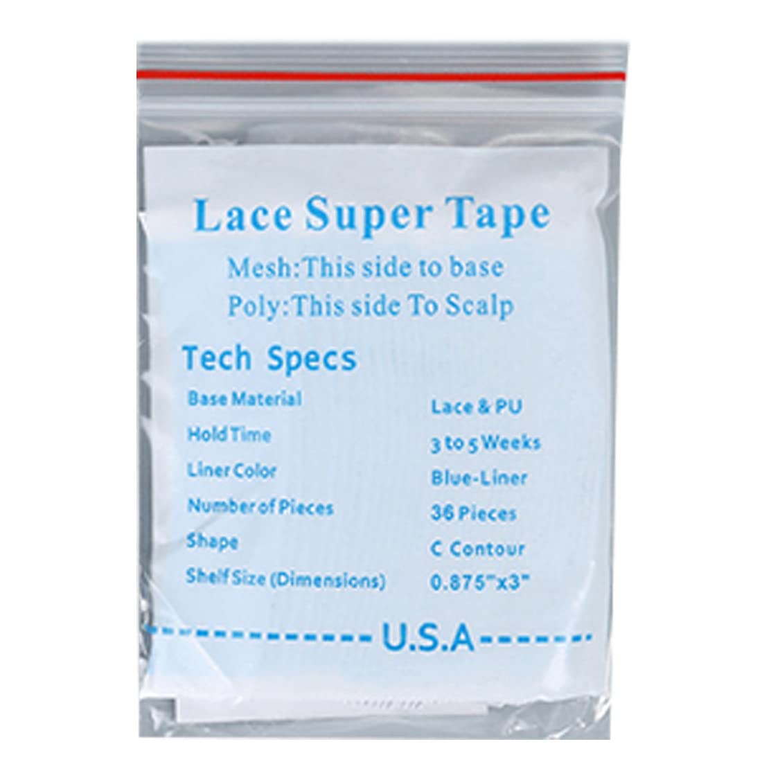 36Pcs Super Strong Double Sided Hair Tape - Waterproof Adhesive Strips for Toupee & Lace Front Wigs - Secure Hold for Men & Women - Perfect for Daily Wear, Cosplay & Special Events