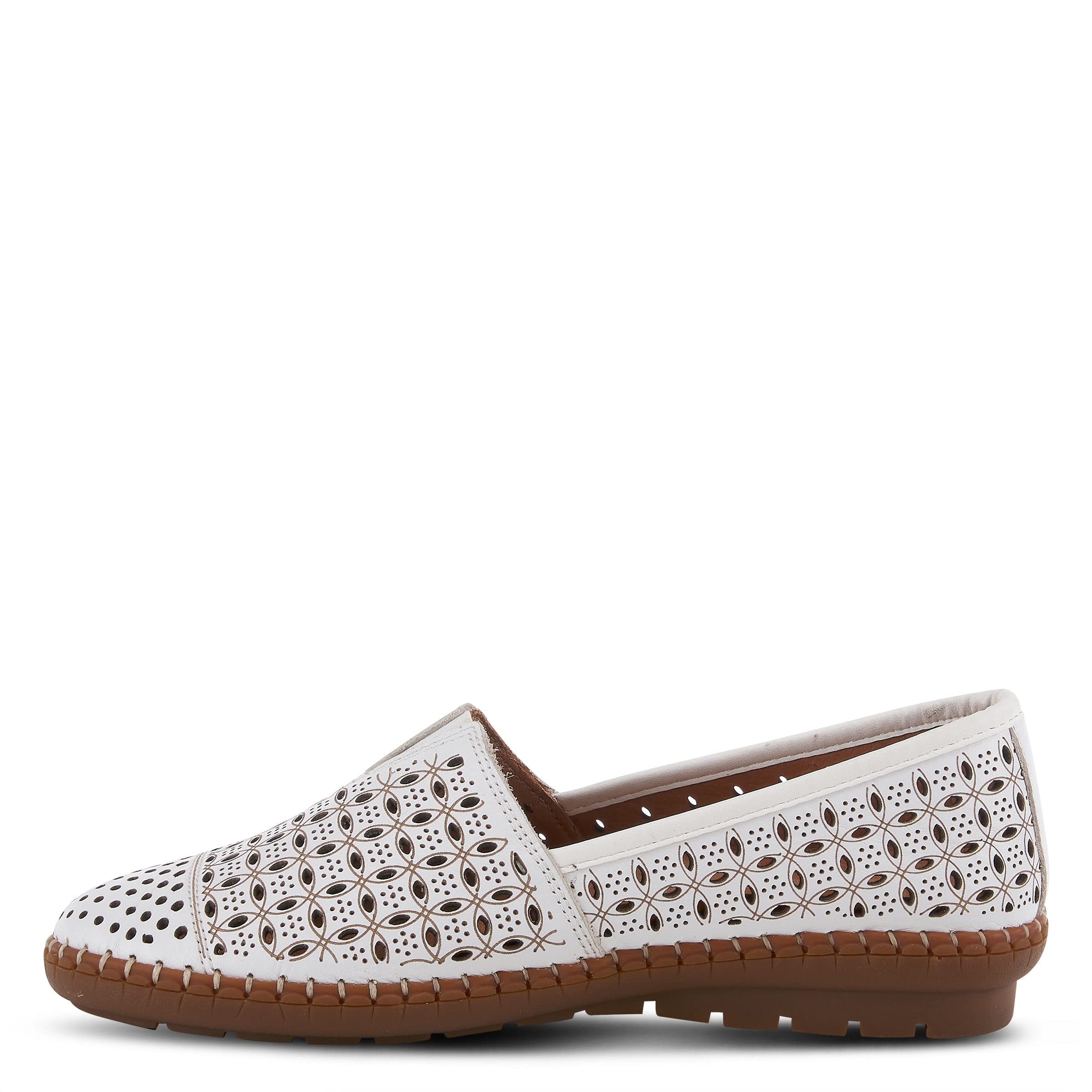 Spring Step Oralis Leather Loafers for Women - Comfortable Slip-On Shoes with Cushioned Insole & Durable Rubber Outsole - Casual Low Heel Loafers Perfect for Office, Travel & Everyday Wear