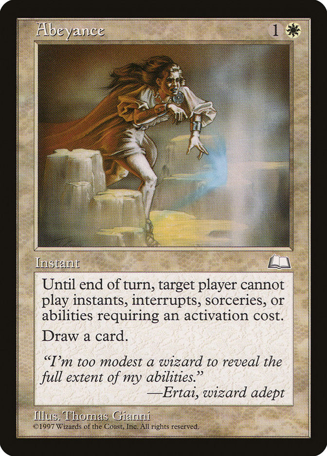Abeyance [Weatherlight] - Premium MTG Trading Card for Collectors & Players - Enhance Your Magic: The Gathering Deck Strategy