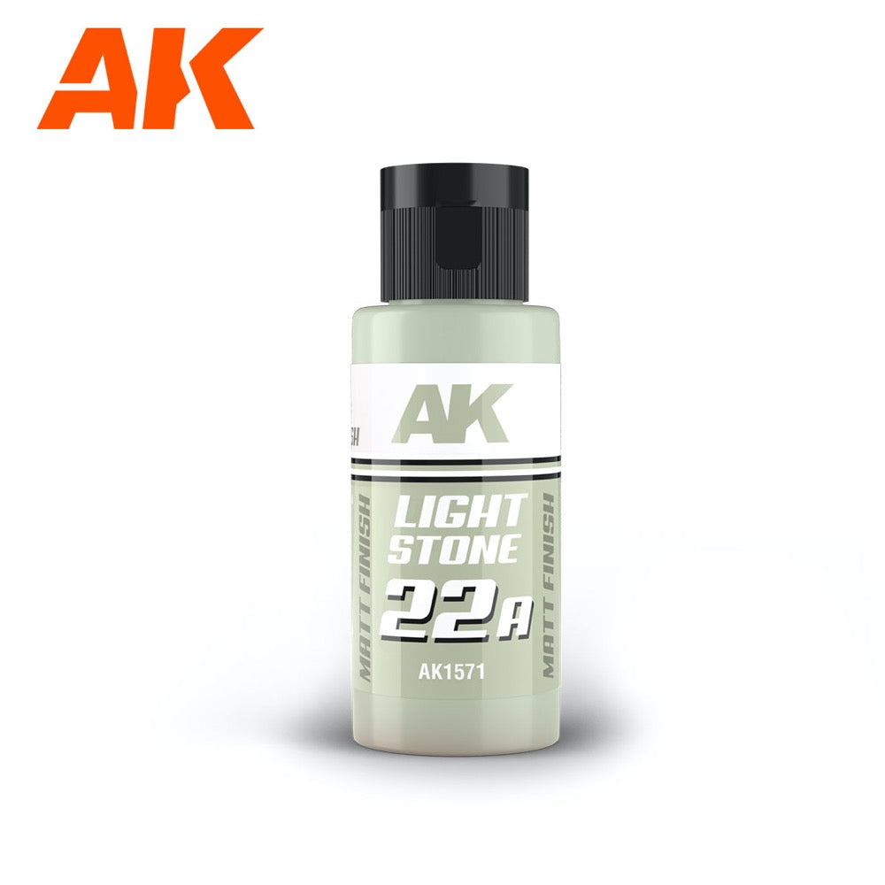 AK Interactive AK1571 Dual Exo Scenery 22A Light Stone 60ml - Premium Model Paint for Miniatures, Dioramas & Wargaming - Perfect for Terrain, Buildings & Scale Models