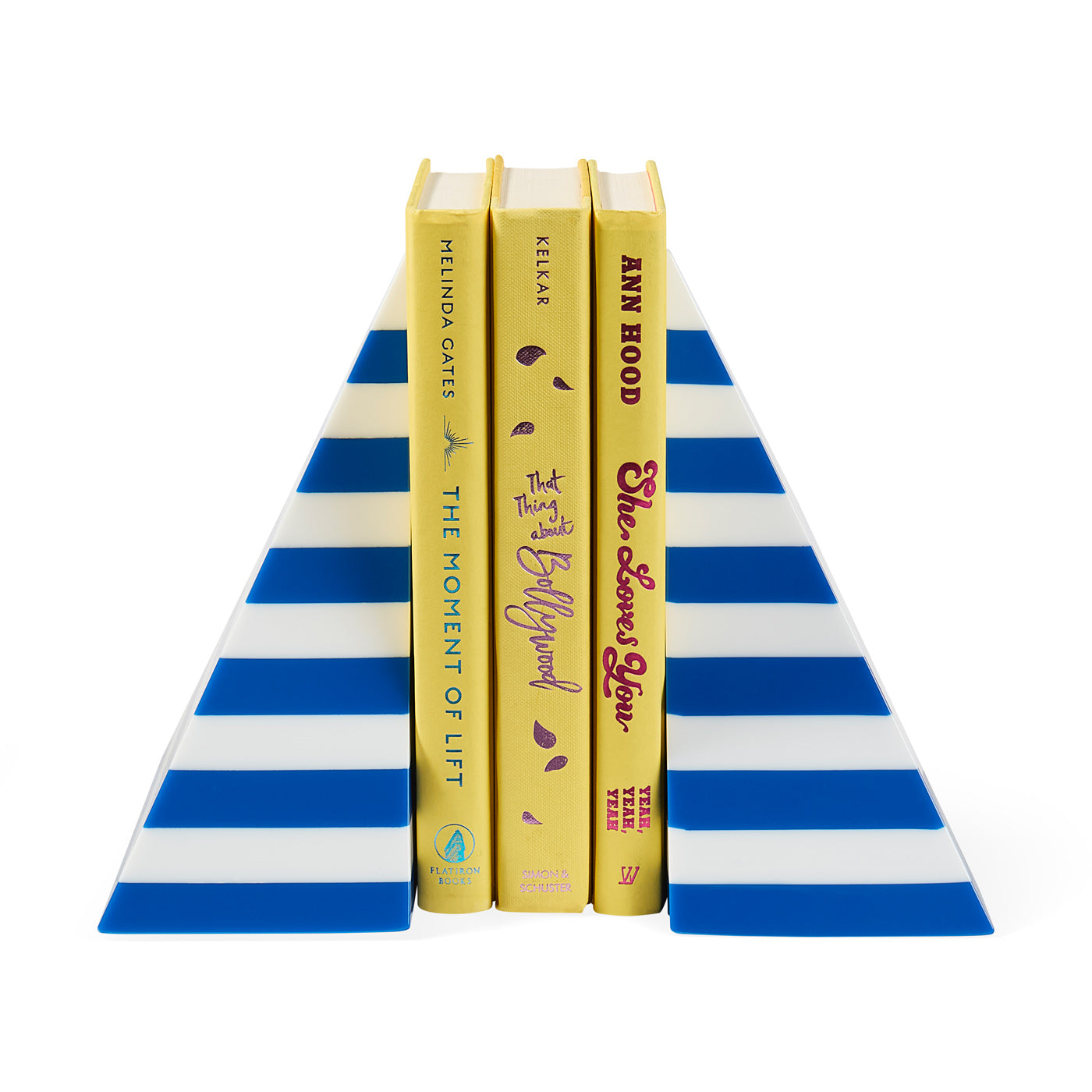 Stylish Cabana Bookends - Heavy Duty Book Holders for Shelves & Desks - Perfect for Home, Office & Library Organization