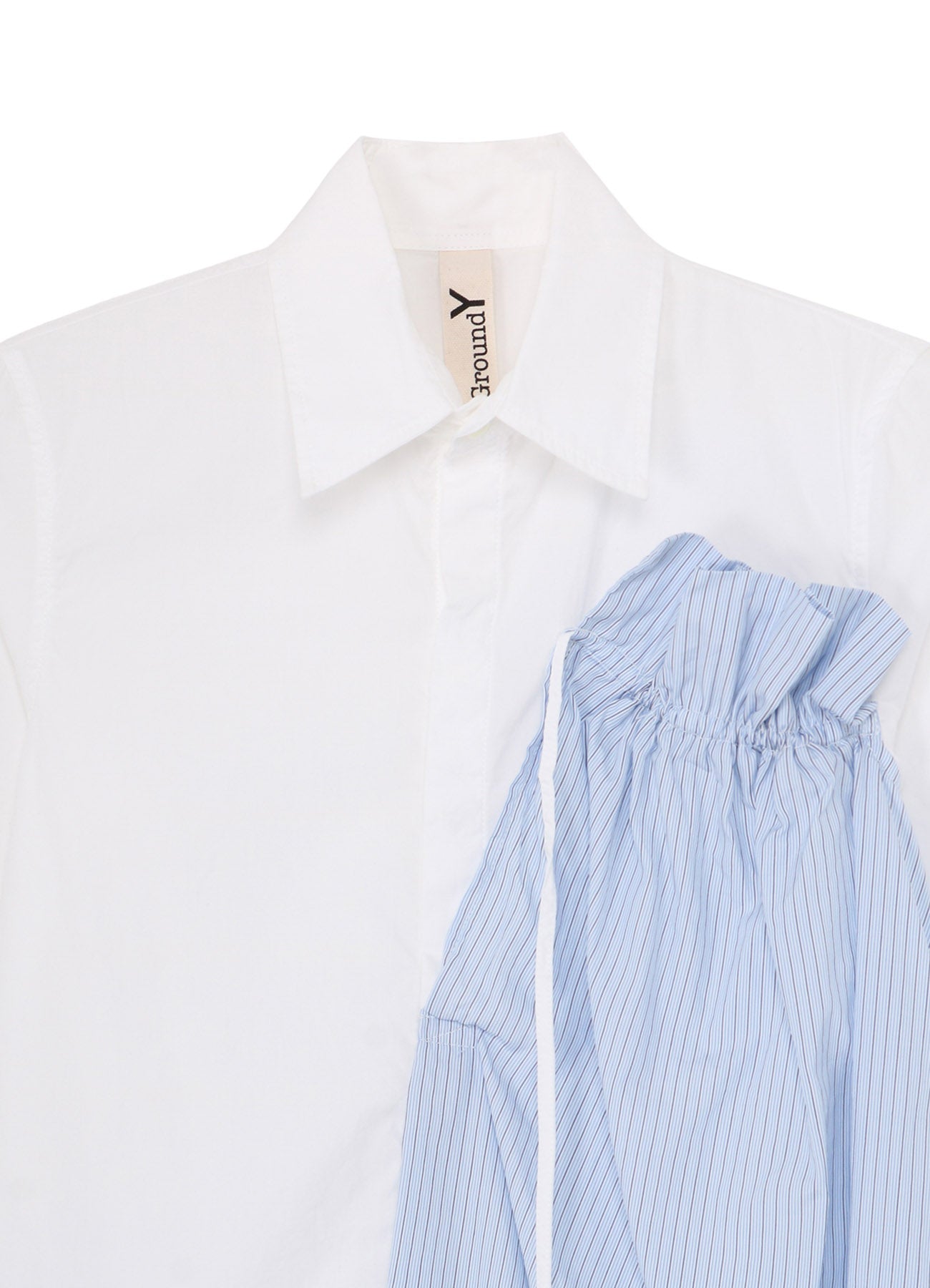 Cotton Broad Stripe Switching Gather Shirts for Women - Casual & Office Wear - Comfortable & Stylish Blouse for Everyday Outfits