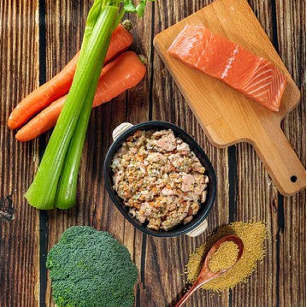 Premium Norwegian Boneless Salmon Frozen Dog Food - Grain-Free, High-Protein Recipe for Healthy Pets - Perfect for Puppies, Adult & Senior Dogs - Great for Training Treats & Meal Toppers