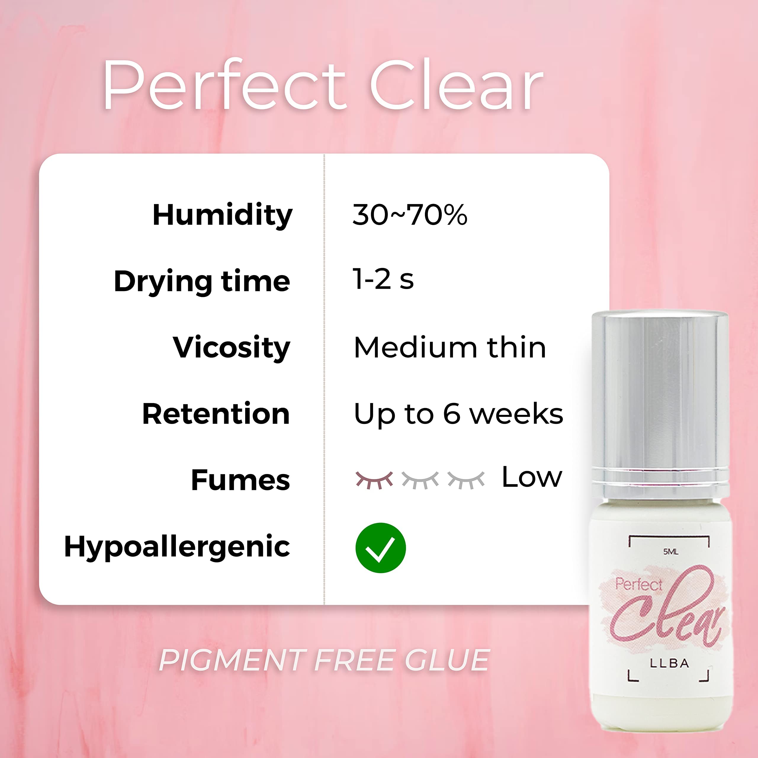 LLBA Professional Handmade Volume Eyelash Extensions & Black Lash Glue - Fast Drying (0.5-1.5 sec), Long Lasting & Easy to Apply - Perfect for Salon, Bridal & Special Occasion Makeup