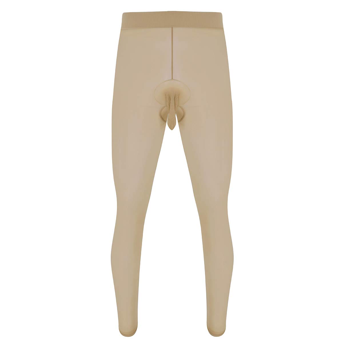 YiZYiF Men's Sexy Pantyhose - Footed Large Sheath Nylon Tights & Stockings (Closed/Open Toe) for Crossdressing, Cosplay & Nightwear