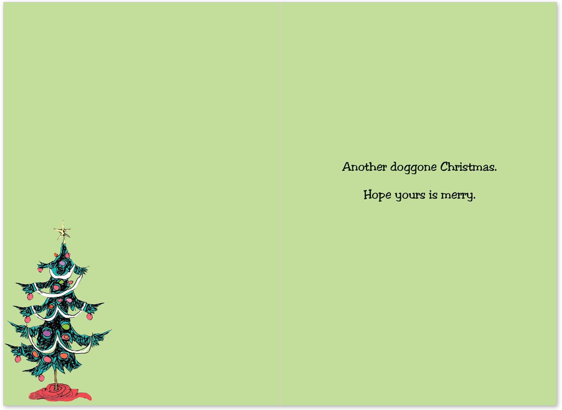 B5830 12-Pack Hark Not Bark Christmas Humor Greeting Cards with Envelopes - Funny Holiday Cards for Office Parties, Family Gatherings & Secret Santa Exchanges