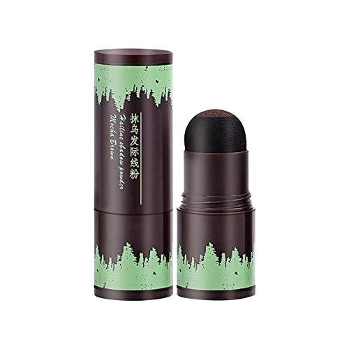 Waterproof Hairline Powder Stick & Root Touch Up - Gray Hair Cover, Thin Hair Filler for Women | Hair Shadow Powder with Sponge Applicator for Curly Hair & Daily Styling