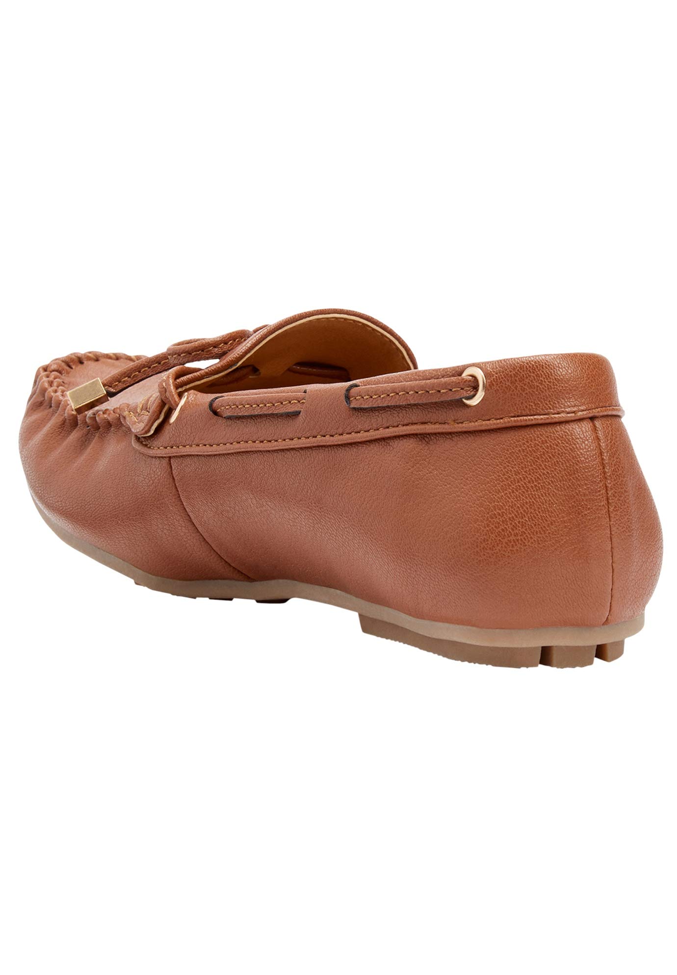 Comfortview Women's Wide Width The Ridley Flat - Comfortable Slip-On Shoes for Work, Travel & Everyday Wear