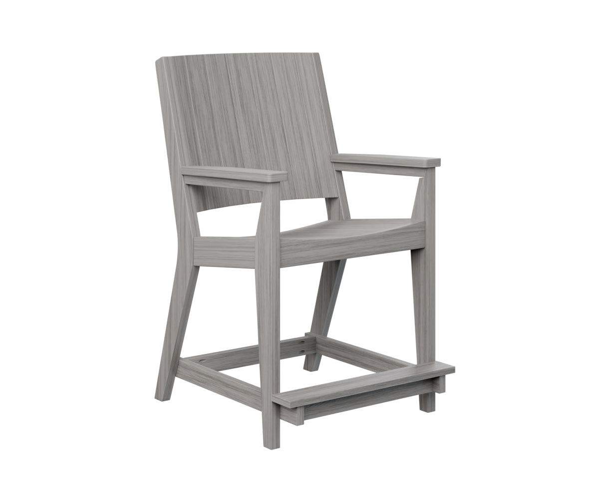 Berlin Gardens Mayhew Chat Counter Chair - Stylish Bar Stool for Kitchen Island, Breakfast Nook & Home Decor - Durable Indoor/Outdoor Use