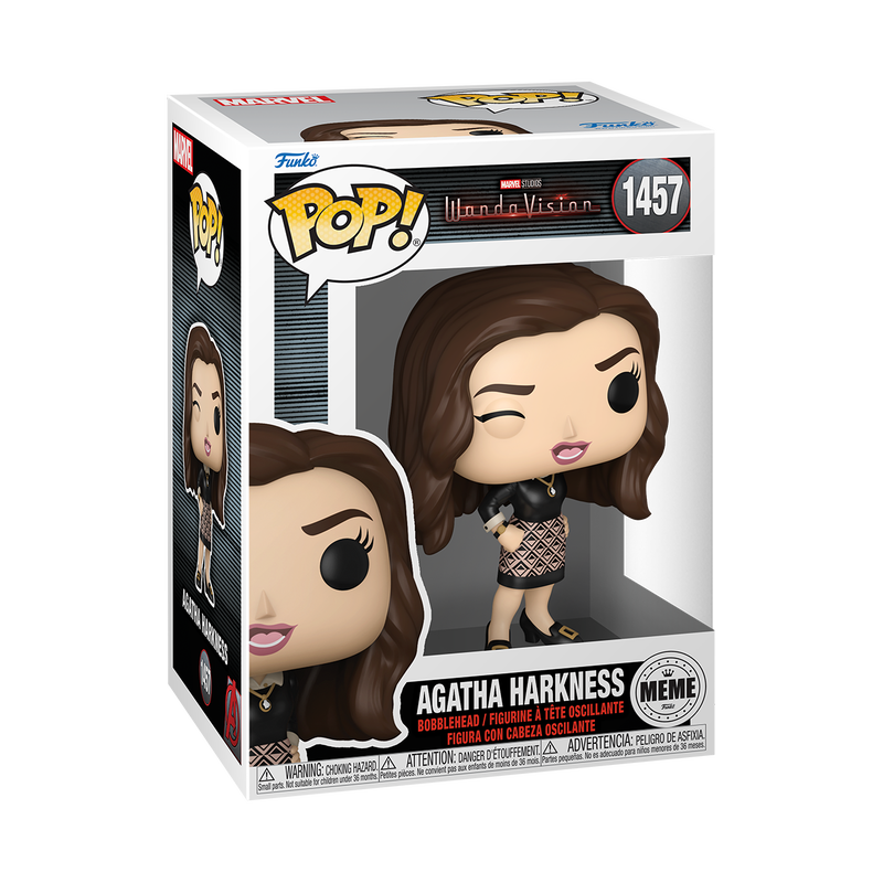 AGATHA HARKNESS Funko Pop WANDA VISION 1457 Collectible Vinyl Figure with Protector Case - Perfect for Marvel Fans, Display Shelves, and Gift Giving