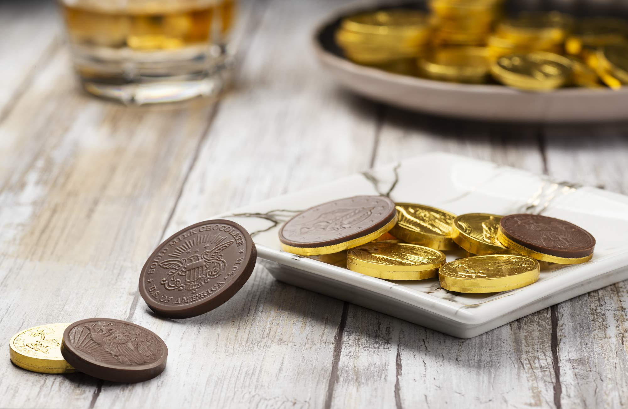 Premium Madelaine Gold Chocolate Coins - St. Patrick's Day Milk Chocolate Candy in Gold Foil - Lucky Party Favors & Gift (1/2 LB, Assorted Sizes) - Perfect for Holiday Celebrations, Birthday Parties & Festive Treats