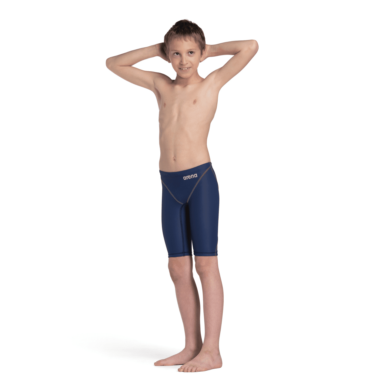 Arena Powerskin ST NEXT Junior Boys' Swim Jammers - Navy Blue - Competitive Swimwear for Kids & Youth - Perfect for Swim Training, Lessons & Racing