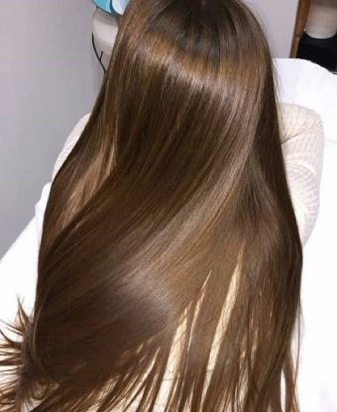 24 Inch Straight Synthetic Hair Extensions for Women - 5 Clip Brown Long Soft Hair Weft (Brown 3) | Perfect for Daily Styling, Cosplay & Special Occasions
