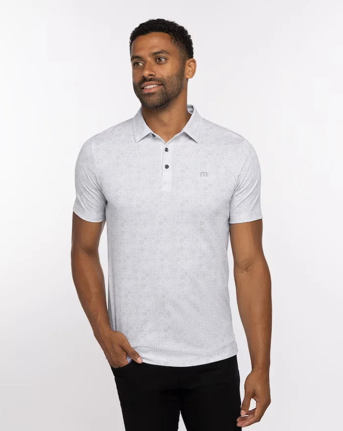 TravisMathew Cozumel Polo Shirt for Men - Classic White Golf & Casual Wear - Breathable & Comfortable for Sports, Work & Everyday Use