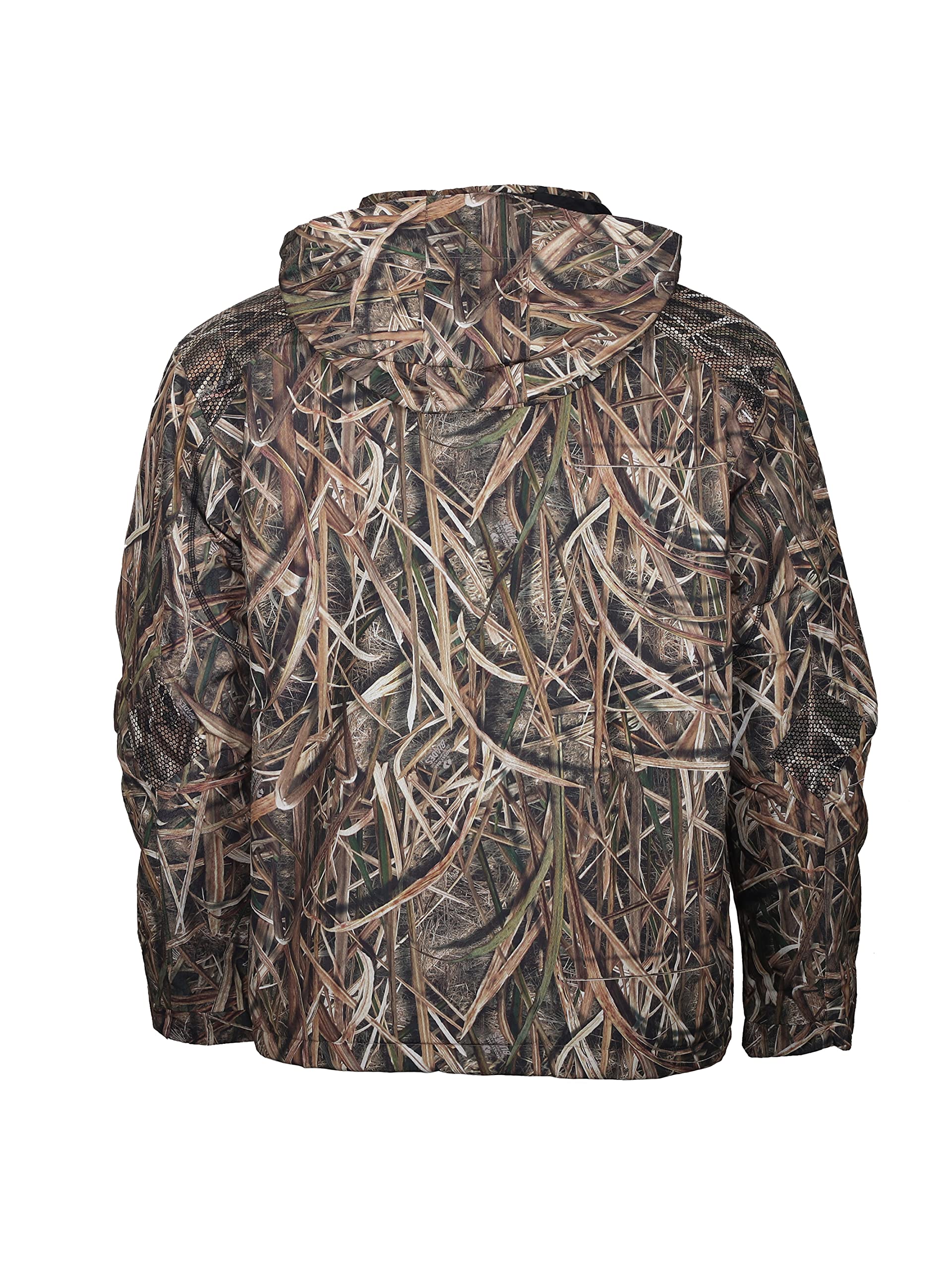 Gamehide Mid Weight Slough Creek Waterproof Waterfowl Hunting Jacket – Waterproof Camo Hunting Coat for Duck & Goose Hunting in Wet Conditions