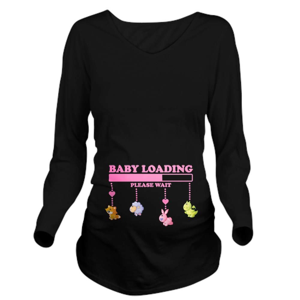 CafePress Baby Toys Long Sleeve Maternity T-Shirt for Pregnant Women - Comfortable Cotton Tee for Pregnancy, Baby Showers & Maternity Photos