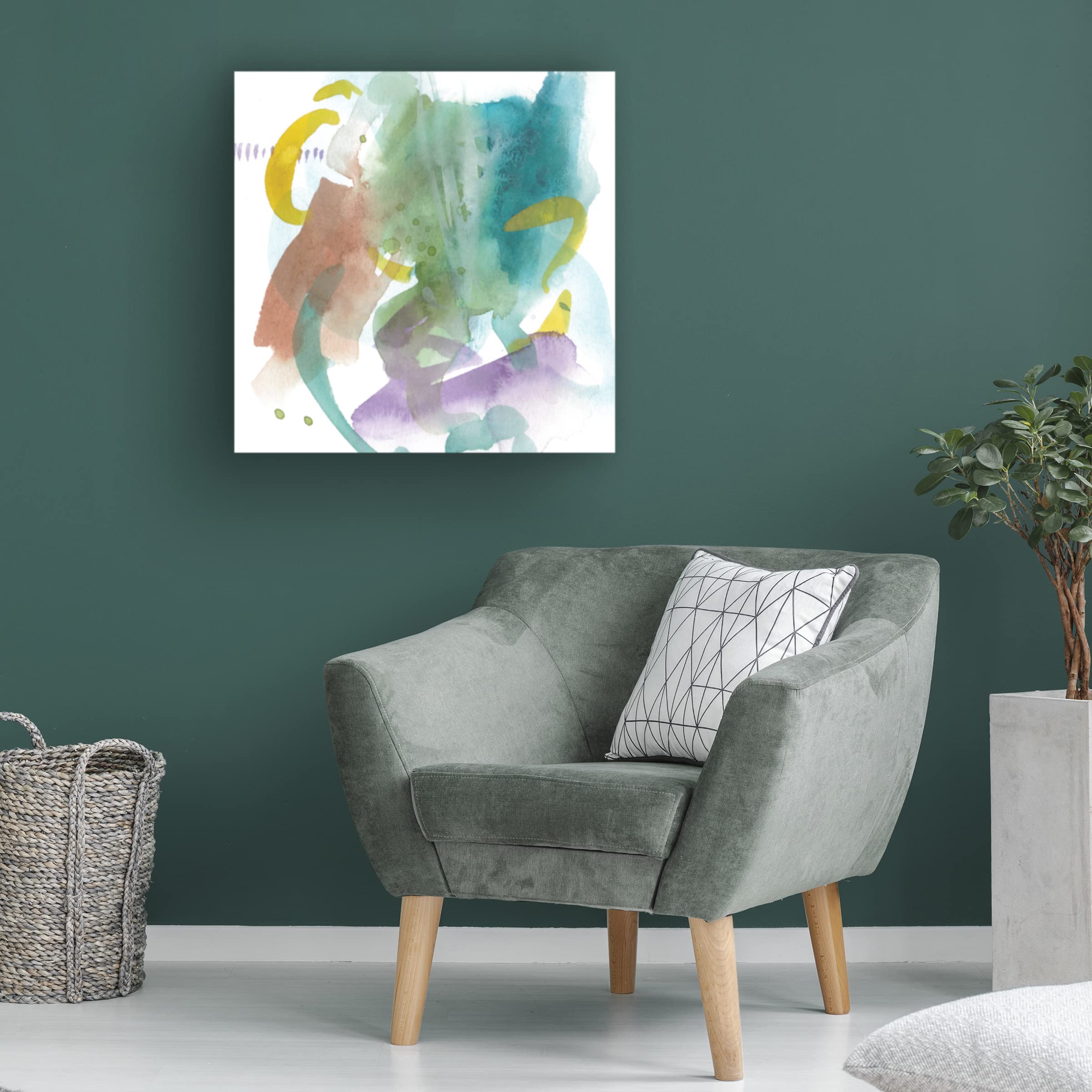 Trademark Fine Art 'Turquoise Bay IV' Canvas Wall Art by Melissa Wang - Coastal Beach Decor for Living Room, Bedroom & Office