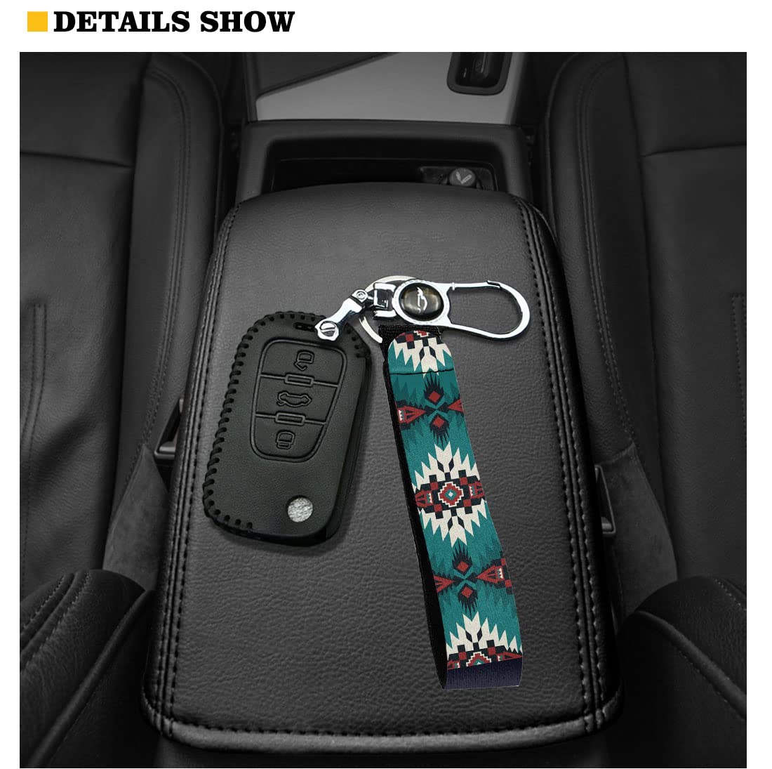 Aztec Car Seat Cover Set - 11-Piece Universal Non-Slip Cushion for Safe Driving