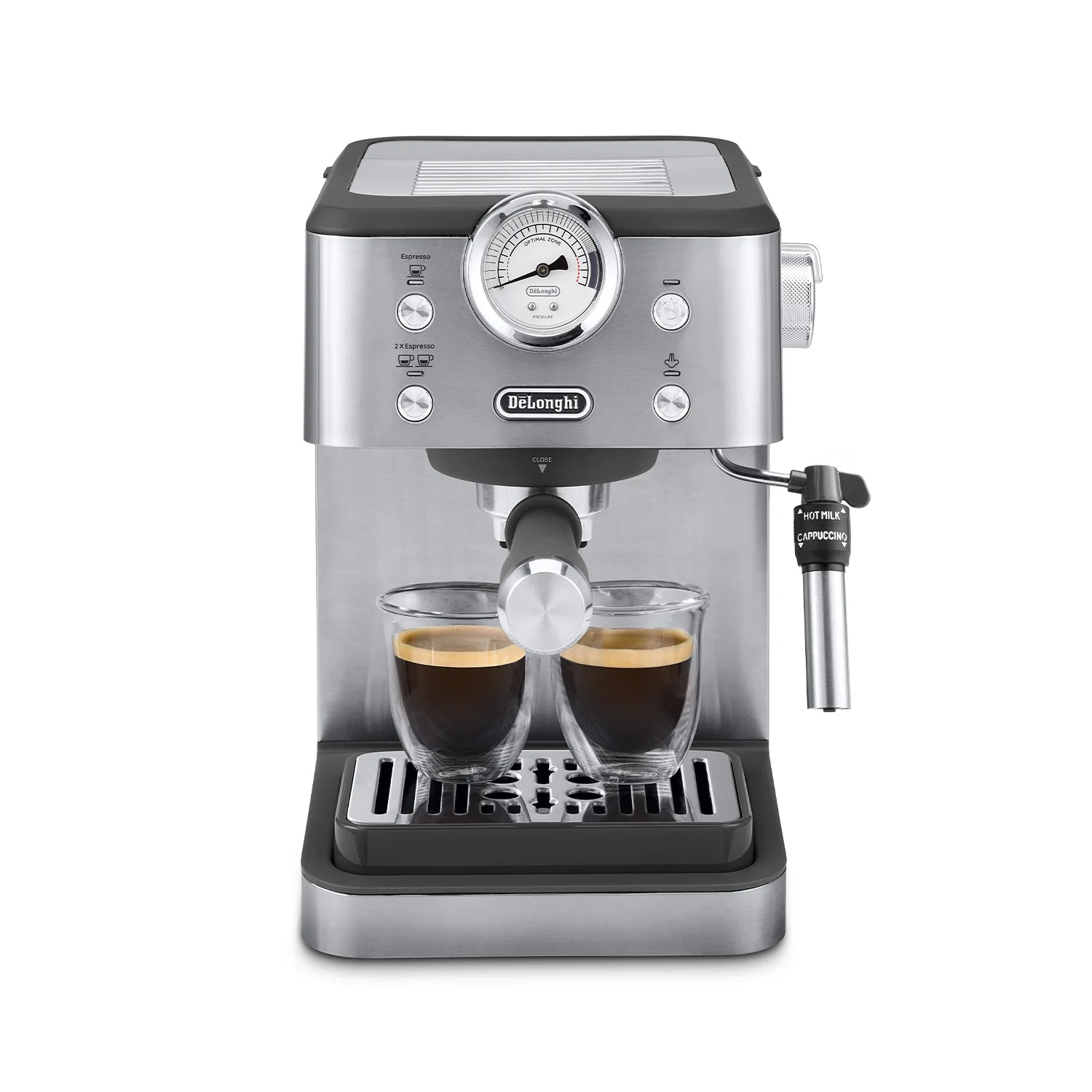 De'Longhi Linea Classic Espresso Machine - Stainless Steel EM450M for Home Baristas & Coffee Lovers | Perfect for Kitchen, Office & Small Cafes