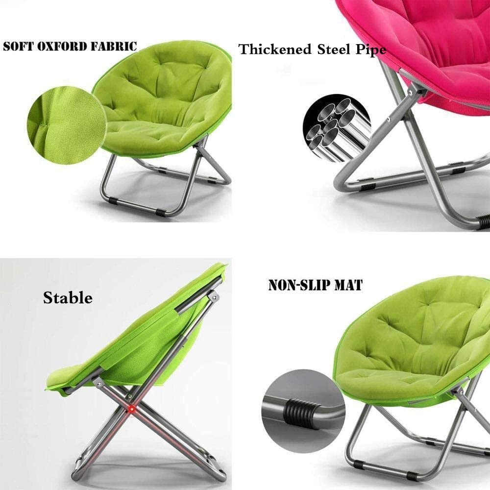 Portable Folding Moon Chair - Lightweight Camping & Fishing Chair for Adults, Comfortable Outdoor Lounge Chair with Back Support, Perfect for Reading, Relaxing in Bedroom, Garden or Beach