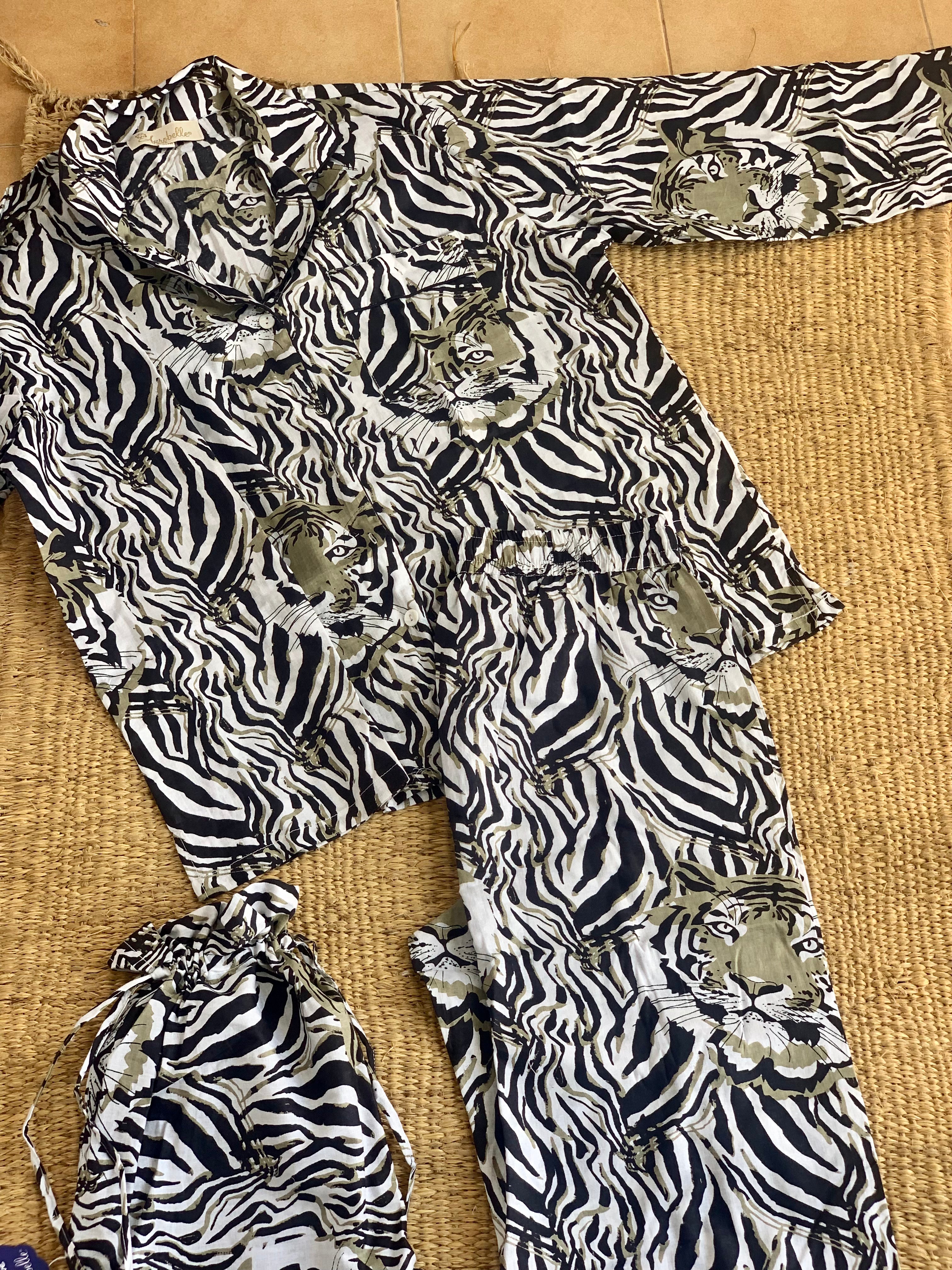 Hand Block Print Cotton Pajama Set - Soft & Cozy Lounge Wear for Women | Perfect for Sleepwear, Relaxing at Home & Comfortable Nightwear